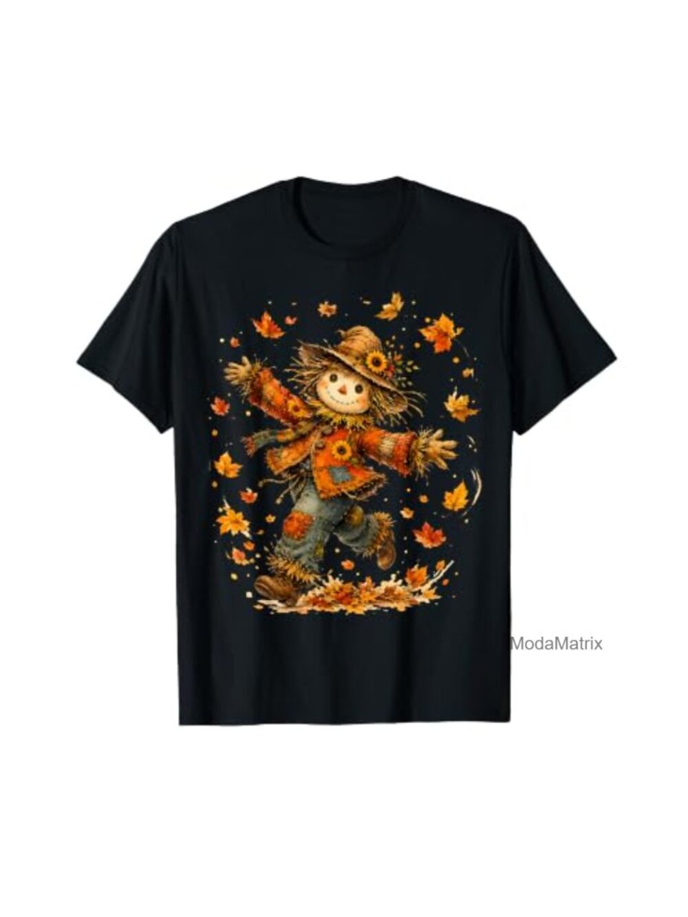 Happy Fall Y'all Scarecrow Pumpkin Thanksgiving Tee